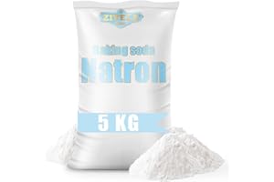 ZIVELA Natron pulver, Baking Soda 10kg | Natriumbicarbonat, Natriumsalz | 2x 5kg Natron E500 Backsoda 100% Rein, Lebensmittelqualität