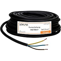 Absina rubberen geaarde stekker en koppeling met knikbescherming, tweepolig, 250 V, 16 A en 3,7 kW, IP44 Schuko stekker en koppeling in zwart voor buiten