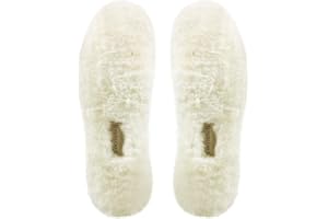 CosyInSofa Sheepskin Super Thick Premium Shoe Insoles Warm Fleece Wool Replacement Insoles for Shoes Boots Slippers | Durable & Extra Fluffy (6.5UK, Off White)