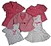 TUTTO PICCOLO "Brilliant Love" baby girls top metallic heart (pink/silber)