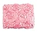 Ubesta Fashion Newborn Baby 3D Photography Photo Props Rose Flower Backdrop Blanket Rug-Pink