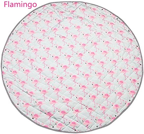 Cute Unicorn Rugs Carpets Soft Cotton Baby Room Nursery Room Baby Playmats Outdoor Waterproof Mats (Flamingo)