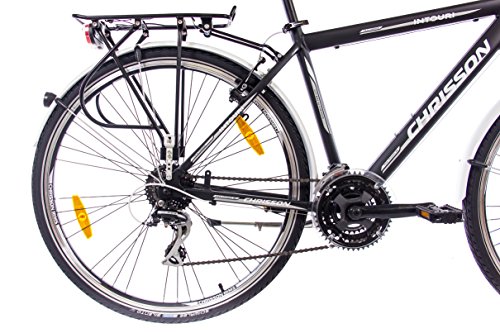 28″ Zoll LUXUS ALU CITY BIKE TREKKINGRAD HERRENFAHRRAD CHRISSON INTOURI GENT mit 24G SHIMANO schwarz matt - 4