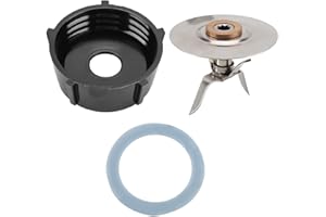 JEFFERGARDEN Juego Completo de Piezas de Repuesto para Licuadora Oster, Refresca Tu Licuadora con Hoja Cruzada, Base y Anillo de sellado.