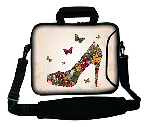 Luxburg Schultertasche Notebooktasche Laptoptasche Tasche mit Tragegurt aus Neopren Plus Free Mouspad! Für Apple, Acer, Asus, Chromebook, Dell, HP, Lenovo, Samsung, Sony etc Laptop 17,3 Zoll