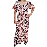 Indiatrendzs Women Nighty Cotton Printed Nightwear (Chest 42)