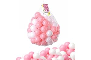 Zuvo Ball Pit Balls (200 Pack) Pink – Crush-Proof 5.5cm Plastic Balls for Kids | Safe, Smooth & BPA-Free | Indoor & Outdoor Play for Toddlers & Babies