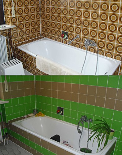 FoLIESEN Fliesenaufkleber FoLIESEN für Küche u. Bad – 15×15 cm – weiss glänzend – 80 Stück - 2