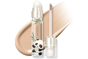 CATKIN Anti Cerne Correcteur Liquide, Contouring et Éclaircissant, Couvre Les Cernes, Rougeurs et Imperfections, Contient De l'Acide Hyaluronique, Convient Aux Peaux Sensibles, Double Pinceau, 5.4ml