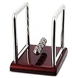 Kurtzy Newton Cradle Pendulum Swing Balance Ball Decoration for Home & Classic Desk Toy (Brown)