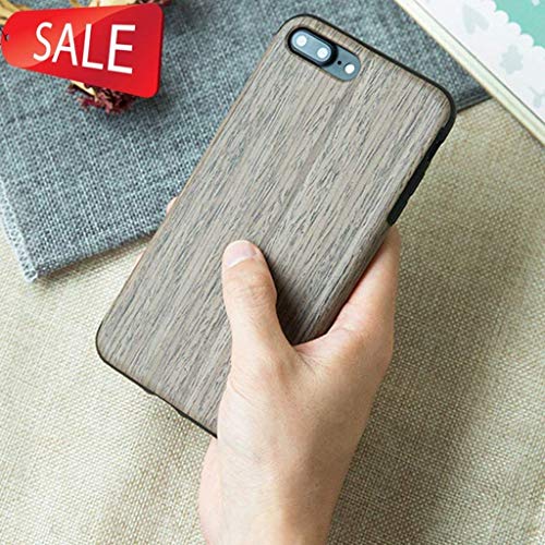 Preisvergleich Produktbild Weekendy Handyhülle iPhone Hülle iphone6 / 6S iPhone6plus / iPhone6Splus iPhone7 iPhone7plus iPhone8 iPhone8plus Softshell Holzmaserung All inclusive Silica Gel kreativ Minimalistische Schutzhülle