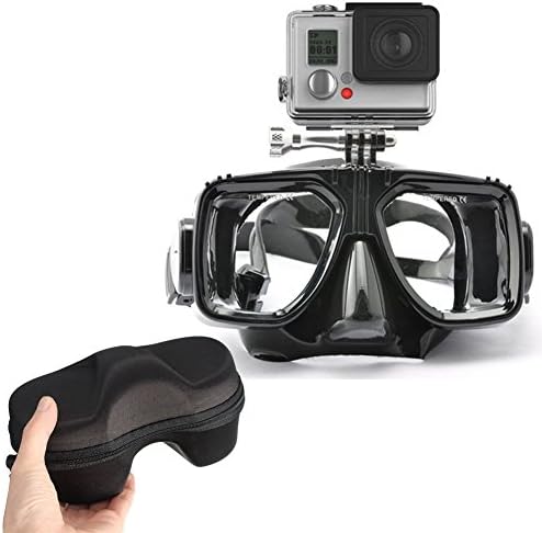 Besty Dive Mask Diving Mask Swimming Goggles Diving Glasses Gegegnet for Action Cam SJ4000 Action Camera GoPro HD Hero 1 2 3 3 + 4 SJ5000 SJ6000 Xiaomi Yi for Swimming and Diving Water Sports Black