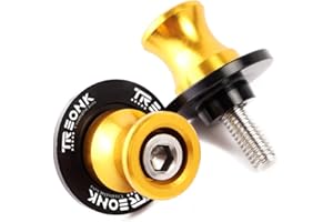 TREONK Motociclo Universale 8MM Nottolini M8 Supporto di Forcellone Posteriore delle Moto per Z650 Z900 Z900RS RS Z1000 Z1000SX VERSYS 650 ER6N SUZUKI SV650/S/A V-Strom 650 1000 DL650 (Oro)