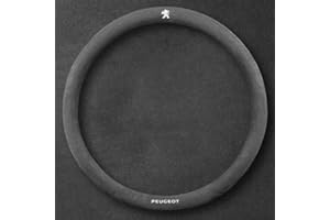 HGDFSVD Couvre Volant Voiture, pour Peugeot 107 207 407 408 206 306 307 308 406 Couvre Volant, Housse Volants Voiture Accessoires D'intérieur Protecteurs,A