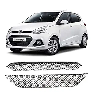 CAR SAAZ Bentley Front Chrome Grill Compatible with Grand I10 Type 1(2013-2017)