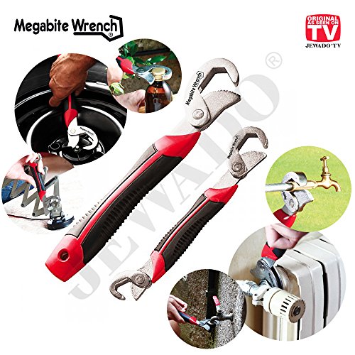 Megabite Wrench® Universalschlüssel für Muttern und Schrauben Größe 8 -32 mm, 2er Set - Original aus TV-WERBUNG