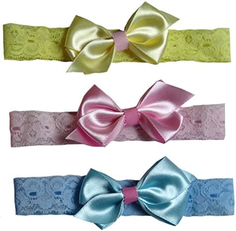 Jessidress Baby Headband Baby Clip Hairbow Horquillas Barrette Hairband Hair Flowers Yellow/Pink/Blue