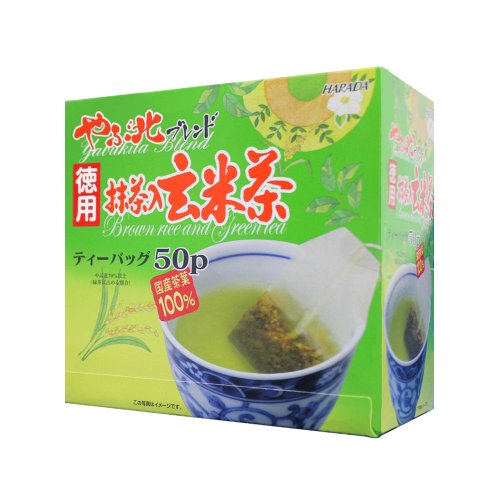 Preisvergleich Produktbild Harada Tea - VALUE: Yabukita Blend Japanese Genmai-cha with Matcha TeaBag (2g*50p) Popcorn tea Extra Volume & Value Price from Japan [Standard ship by SAL: NO tracking number]