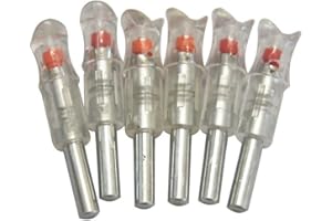 JIEXI HWYP Archery Nocks Automatically Bow String Activated Lighted Led Arrow Nocks for Crossbow Pack of 6