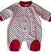 Newborn nb months - Baby Girls Sleepsuit Sleeper - Gorgeous Velour White and Red Love Hearts & Bunny Rabbit Onesie