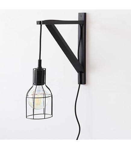 thumbnail image 2 of Wooden Wall Mount Sconce Brackets For Plug In Hanging Pendant Lights, Set Of 2 2 of 9
