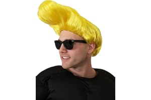 I LOVE FANCY DRESS LTD I LOVE FANCY DRESS Johnny Bravo peruka i okulary przeciwsłoneczne, akcesoria kostiumowe. Oficjalnie licencjonowane akcesoria kostiumowe Johnny Bravo dla dorosłych – Johnny Bravo peruka + okulary