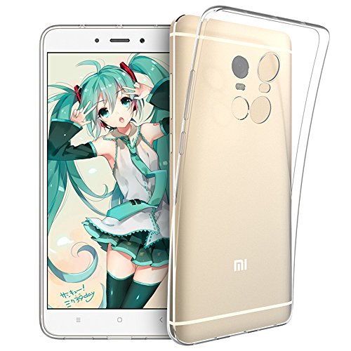 Funda Xiaomi Redmi Note 4X   Leathlux Trasparente Suave Silicona Carcasa Protector Bumper Tapa Claro Flexible TPU Gel Ultra Delgado Cubierta para Xiaomi Redmi Note 4X 5 5 Pulgada