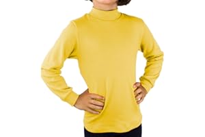 KLOTTZ-POLO44-Maglietta Maniche Lunghe Bambini e Ragazzi a Collo Alto per Halloween, Abbigliamento Sportivo, Uniformi Scolastiche, Natale, Cosplay. Cotone.