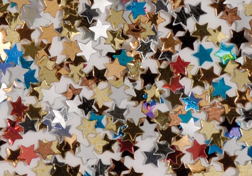 Glittersterne / Glitzer Sterne "Multicolor" (7 g / lose)