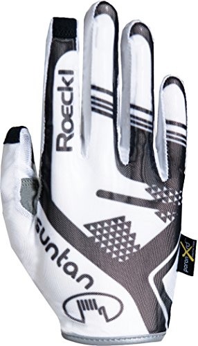 Roeckl Maldon Fahrrad Handschuhe lang weiß/schwarz 2017