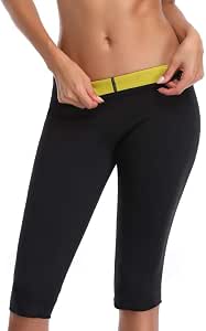 NOVECASA Pantaloncini Sauna Donna Neoprene Compressione Sportiva per  Sudorazione Grasso Bruciante Ginnastica Dimagrante Yoga Fitness :  Amazon.it: Moda