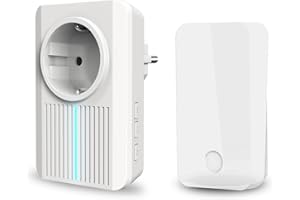 AKTIVSTAR Timbre Inalámbrico con Enchufe, Sin Batería, Resistente al Agua, 64 Tonos, Volumen Ajustable (BLANCO)