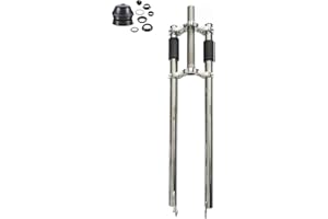 CDHPOWER Bicycle Fork 26" Triple Tree Non Suspension Fork w/Double Shoulder fit 26x3.5 Fat tire -Gas Motorized Bike