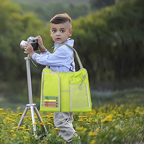 KOOWHEEL-Plateau-Voiture-de-Voyage-pour-Enfants-Impermable-Plateau-de-jeux-pliable-de-genou-Peut-Dessiner-Sur-le-Dessus-Tablette-de-Voyage-pour-Sige-Voiture-et-Poussette-Vert