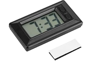 HGY Horloge numérique, tableau de bord de voiture de table numérique LCD horloge électronique affichage de calendrier de date et d'heure