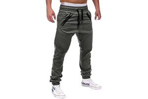 Tomwell Hommes Pantalon Cargo Homme Jogging Bas de Survêtement Slim Fit Pantalon de Sport Jogging Mode Pantalon Travail de Loisirs Casual Workout avec Poches