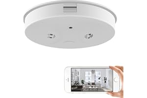 JIYIBIDI WiFi Hidden Spy Smoke Detector Camera,HD 1080P Wireless Security Spy Nanny Detector Camera with Night Vision/Motion Detection/Remote View for Home and Office