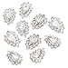 Sanwood 10Pcs 3D Glitters Rhinestone Bowknot DIY Decal Nail Art Tips Stickers (Type 5)