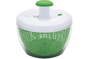 Farberware 5318466 Professional Pump Spinner with Bowl Featuring Non Slip Grip, Small 3.16 Quart, Colander and Built in draining System for Fresh, Crisp, Clean Salad and Produce, Plastic, Green