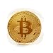 Produktbild QUINTRA 1 x Gold überzogene Bitcoin Münze Sammlerstück BTC Münze für physische Kunst Sammlung Geschenk