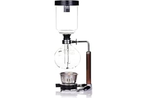 TAMUME 5 Tazza Caffè Syphon Vuoto e Caffè per la Erogazione del Caffè e del Tè con Manico Esteso