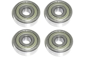 4x Kugellager 7x22x7 mm - 627 ZZ metallgedichtet Miniatur Rillenkugellager Chromstahl 7mm Welle - rcbay