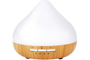 Grundig Diffusore di oli essenziali, 300 ml, umidificatore elettrico con LED e timer - Diffusore per oli essenziali senza fili, colore: bianco