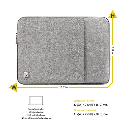 CAISON 13 Zoll Laptoph  lle Notebook H  lle Tasche f  r 13  MacBook Pro Touch ID   MacBook Air   12 9  iPad Pro   13 3 Dell XPS 13   HP ENVY 13 Spectr