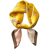 KOOYOL Seta Sciarpe Donna Sciarpa Quadrata Seta Di Raso Di Alta Qualità Fazzoletti da collo Fazzoletto Fascia Per Capelli Wri