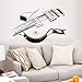 Produktbild WWYJN Guitar Wall Stickers Music Art Wall Decal Home Decorations Guitar Design Removable Wallpaper Musical Instrument Wall Art  97x67cm