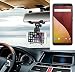 Produktbild Für Wiko View Prime Smartphone Halterung Rückspiegel Halterung schwarz Auto Halterung für Wiko View Prime Spiegel KFZ Halter - K-S-Trade (TM)