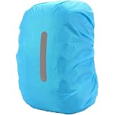 PINEPAN Waterproof Backpack Cover with Reflective Stripes, 15L-100L Waterproof for Hiking, Camping, Travel, Cycling