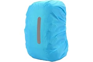 PINEPAN Funda impermeable para mochila con rayas reflectantes, 15 l - 100 l, impermeable, para senderismo, camping, viajes, ciclismo
