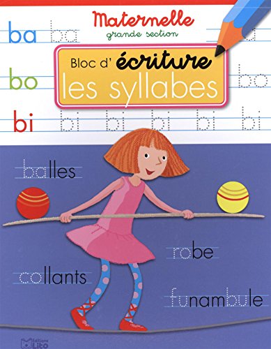 Download Bloc d'écriture maternelle grande section - Les syllabes - dès 5 ans